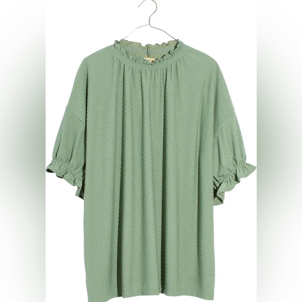 Madewell Clipdot Ruffle Top - Picture 3 of 4